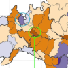 Time trends of COVID-19 excess deaths by province in northern Italy